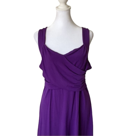 Venus Draped Front HiLo Dress - Picture 2 of 13